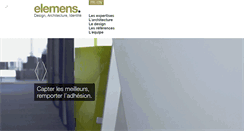 Desktop Screenshot of elemens.fr