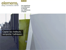 Tablet Screenshot of elemens.fr